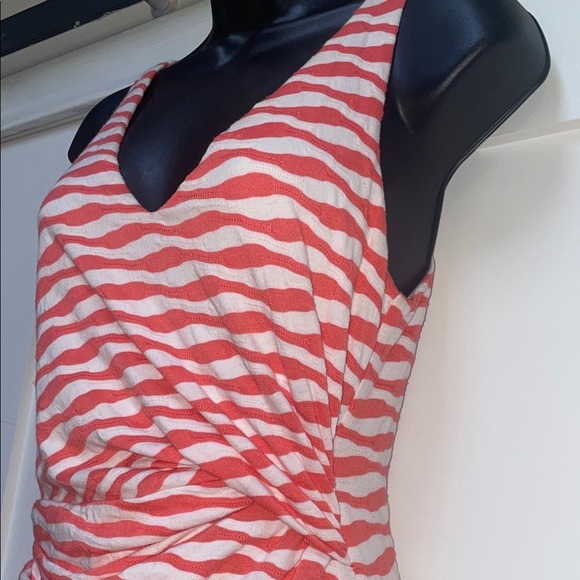 41 Hawthorn Red and White Zigzag Mini Dress - Picture 3 of 6